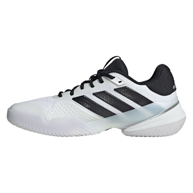 adidas Barricade 14 Mens Wide Tennis Shoe - White/Core Black/Lucid Red - 3