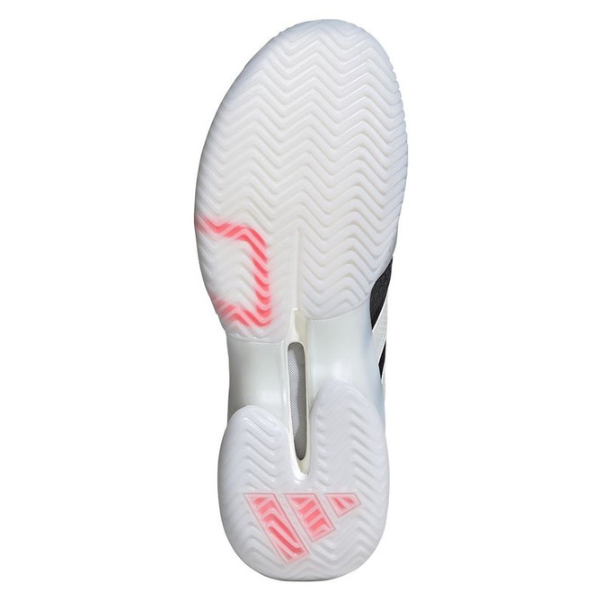 adidas Barricade 14 Mens Tennis Shoe - Core Black/Zero Metallic/Lucid Red - 2