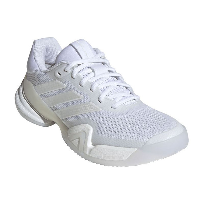 adidas Barricade 14 Womens Tennis Shoe - White/Zero Metallic/White - 4