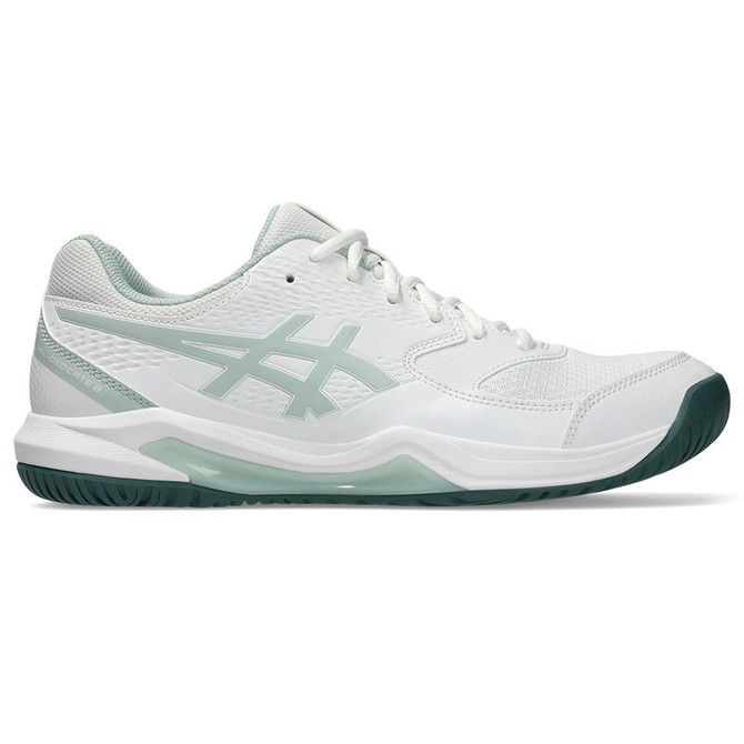 Asics Gel Dedicate 8 Mens Tennis Shoe - White/Cold Moss