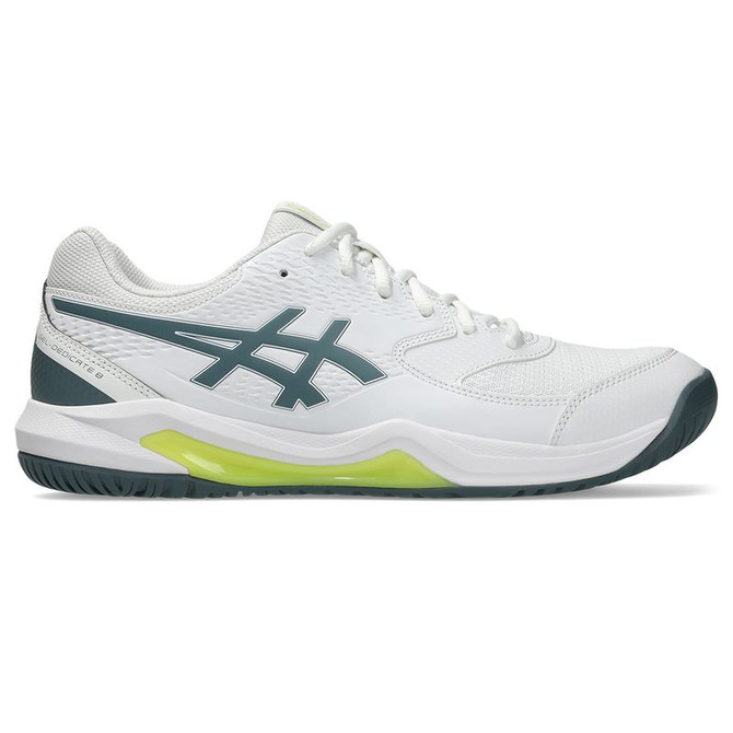 Asics Gel Dedicate 8 Mens Tennis Shoe - White/Ironclad