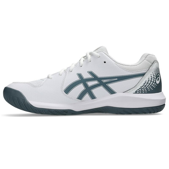 Asics Gel Dedicate 8 Mens Tennis Shoe - White/Ironclad - 3