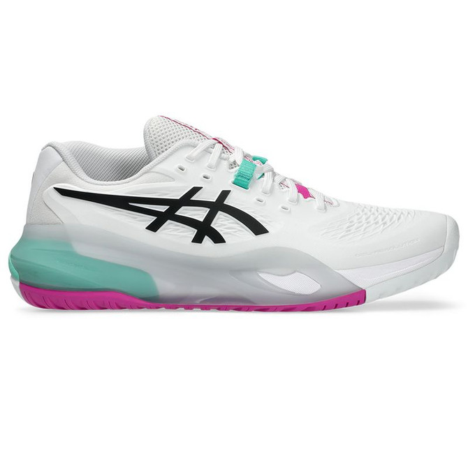 Asics Gel Resolution X Mens Tennis Shoe - White/Aurora Green
