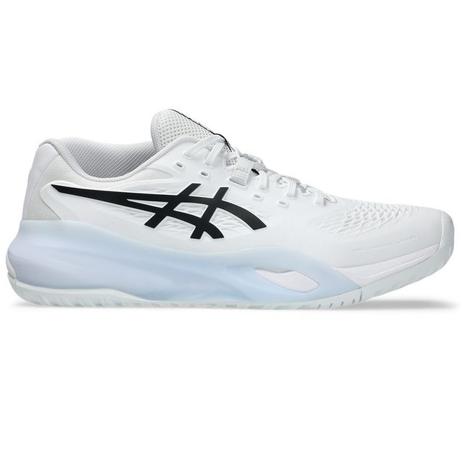 Asics Gel Resolution X Mens Wide (2E) Tennis Shoe - White/Black