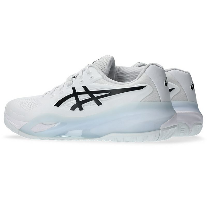Asics Gel Resolution X Mens Wide (2E) Tennis Shoe - White/Black