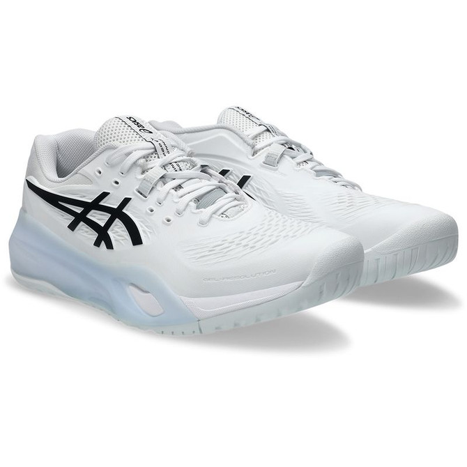 Asics Gel Resolution X Mens Wide (2E) Tennis Shoe - White/Black - 4