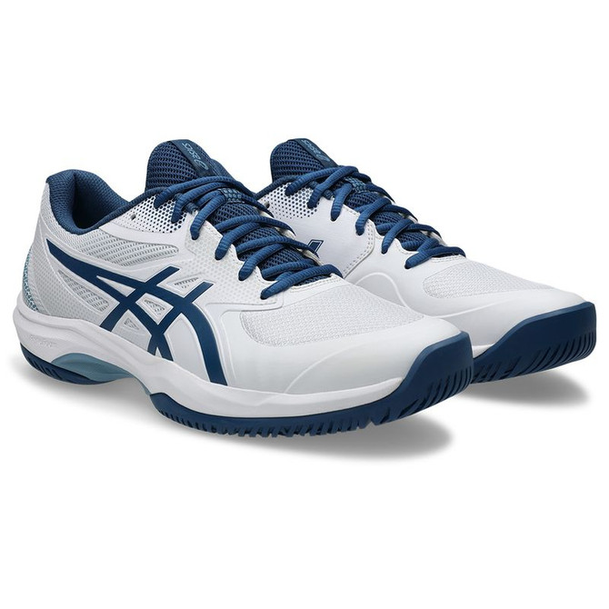 Asics Gel Game FF Mens Pickleball Shoe - White/Twilight Blue - 4