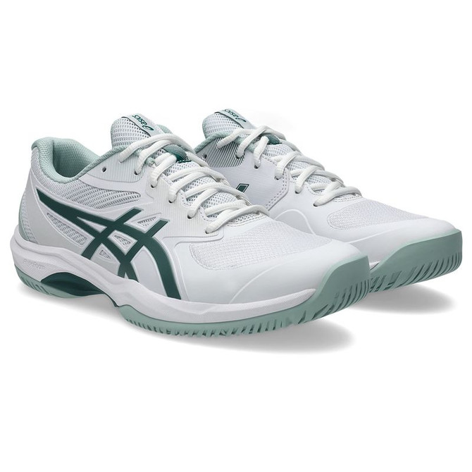Asics Gel Game FF Mens Tennis Shoe - White/Dark Neptune - 4