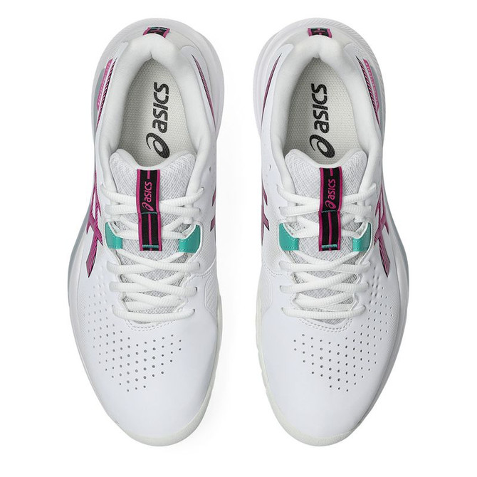Asics Gel Challenger 15 Mens Tennis Shoe - White/Digital Sakura - 6