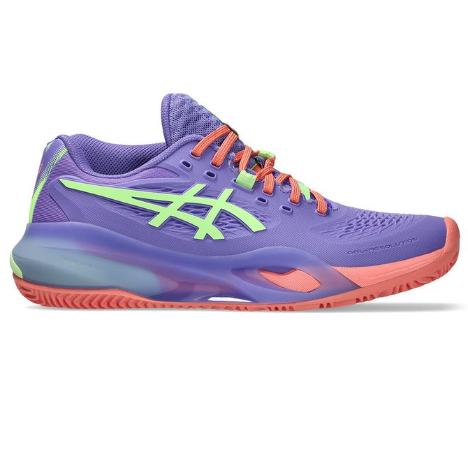 Asics Gel Resolution X Womens Padel Shoe - Amethyst/Illuminate Green