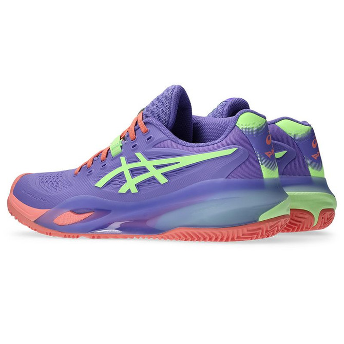 Asics Gel Resolution X Womens Padel Shoe - Amethyst/Illuminate Green - Final Sale - 5