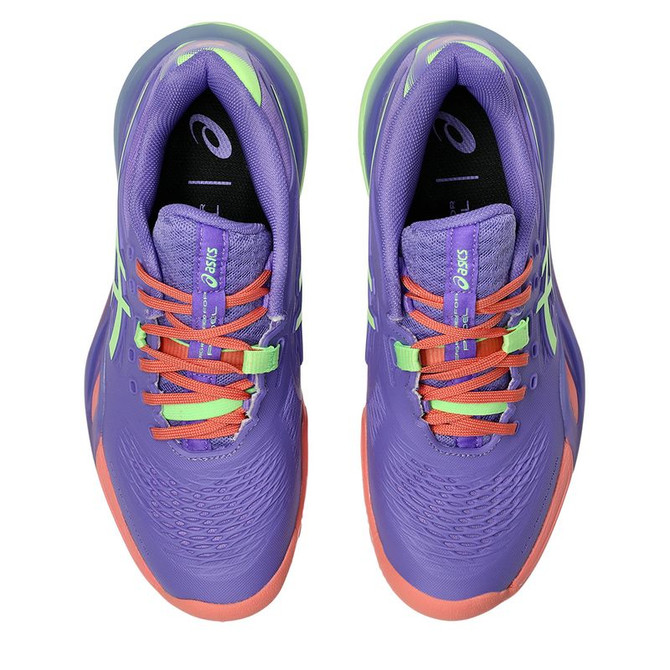 Asics Gel Resolution X Womens Padel Shoe - Amethyst/Illuminate Green - Final Sale - 6