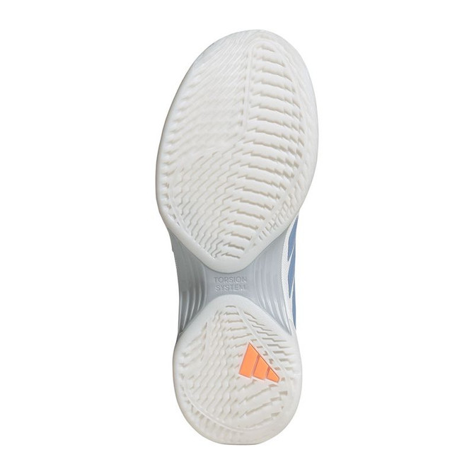 adidas Avacourt 3 Womens Tennis Shoe - White/Halo Blue/Beam Orange - Final Sale - 2