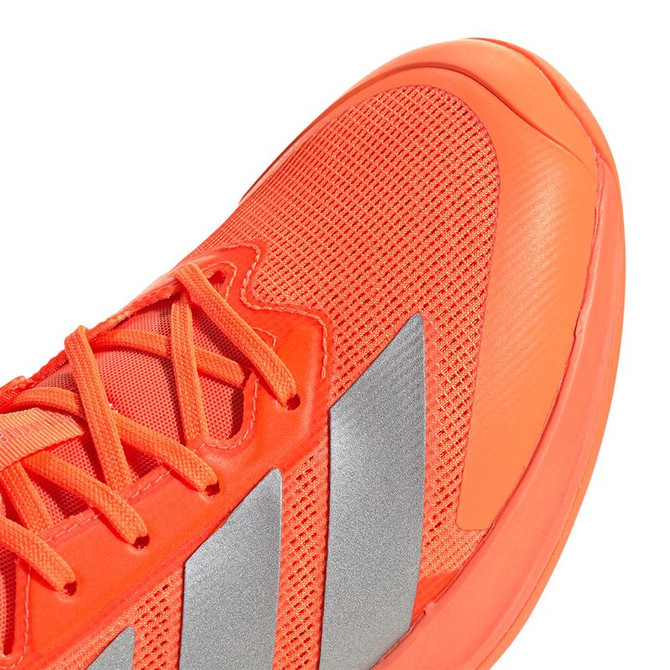 adidas Adizero Ubersonic 5 Mens Tennis Shoe - Lucid Orange/Silver Metallic/Core Black - 7