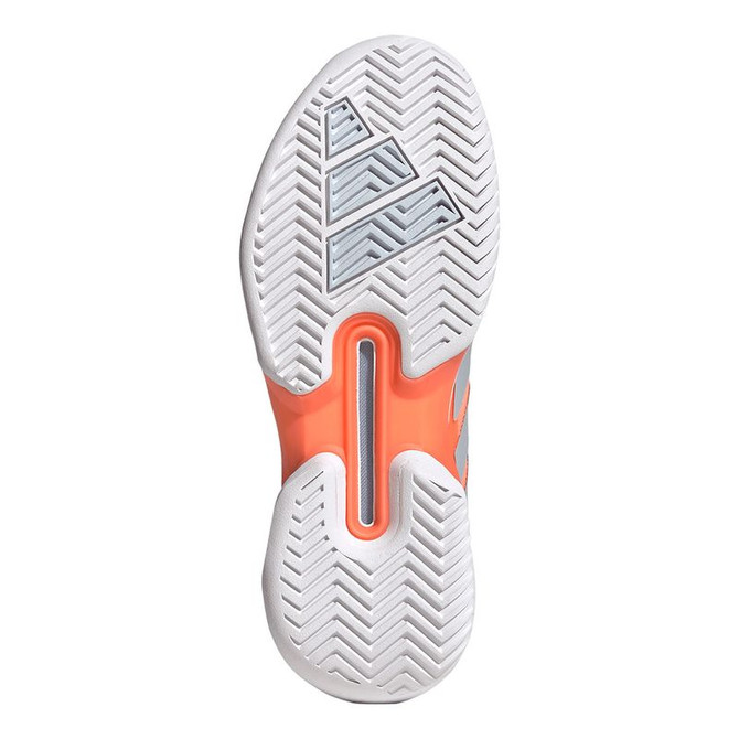 adidas Adizero Ubersonic 5 Womens Tennis Shoe - Beam Orange/Halo Blue/White - 2