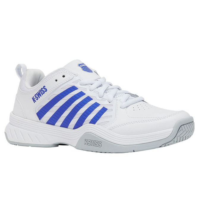 K Swiss Court Express 2 Mens Tennis Shoe - White/Dazzling Blue - 4
