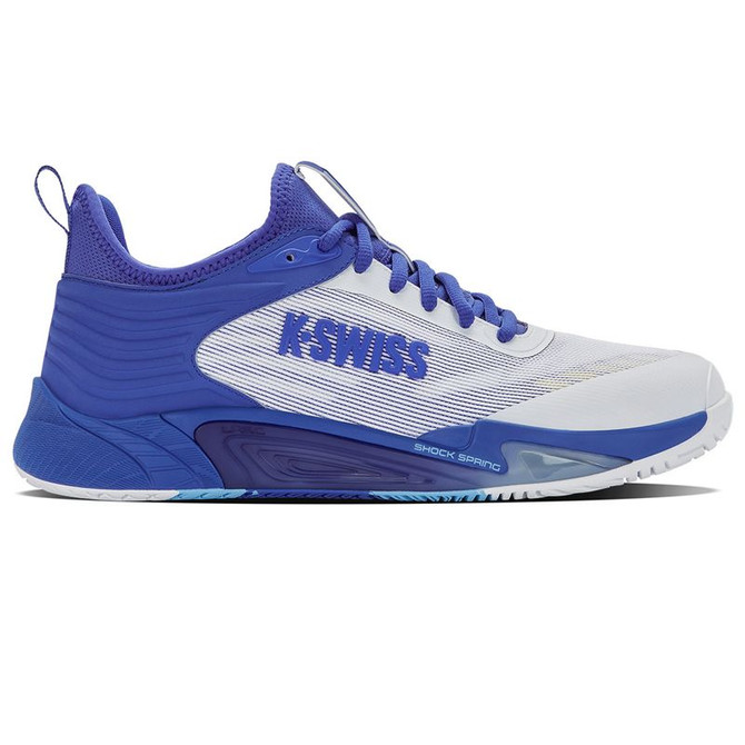 K Swiss Hypercourt Pinnacle Mens Tennis Shoe - White/Dazzling Blue/Baltic Sea