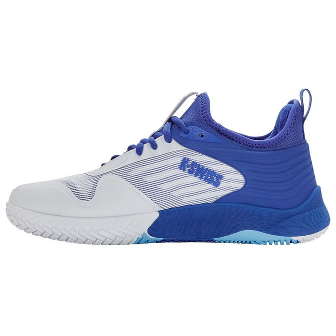 K Swiss Hypercourt Pinnacle Mens Tennis Shoe - White/Dazzling Blue/Baltic Sea - 3