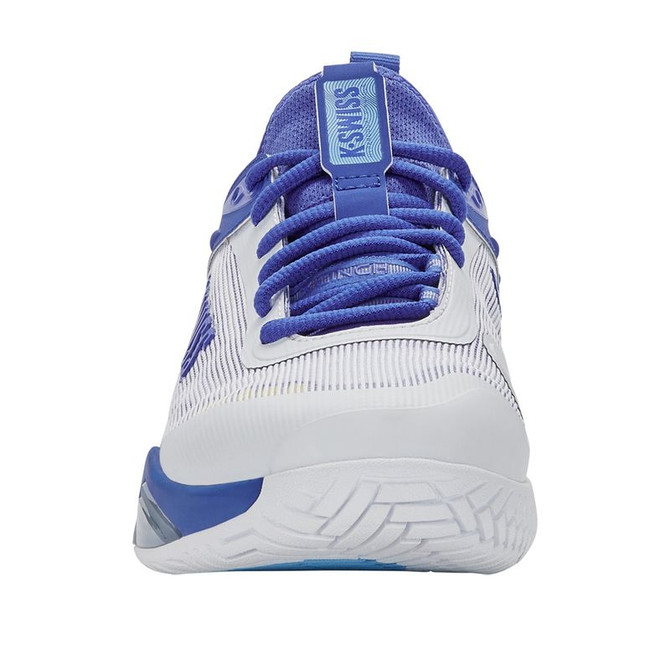 K Swiss Hypercourt Pinnacle Mens Tennis Shoe - White/Dazzling Blue/Baltic Sea - 4