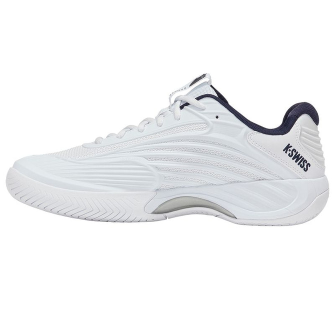 K Swiss Hypercourt Express 3 Mens Tennis Shoe - White/Peacoat/Silver - 3