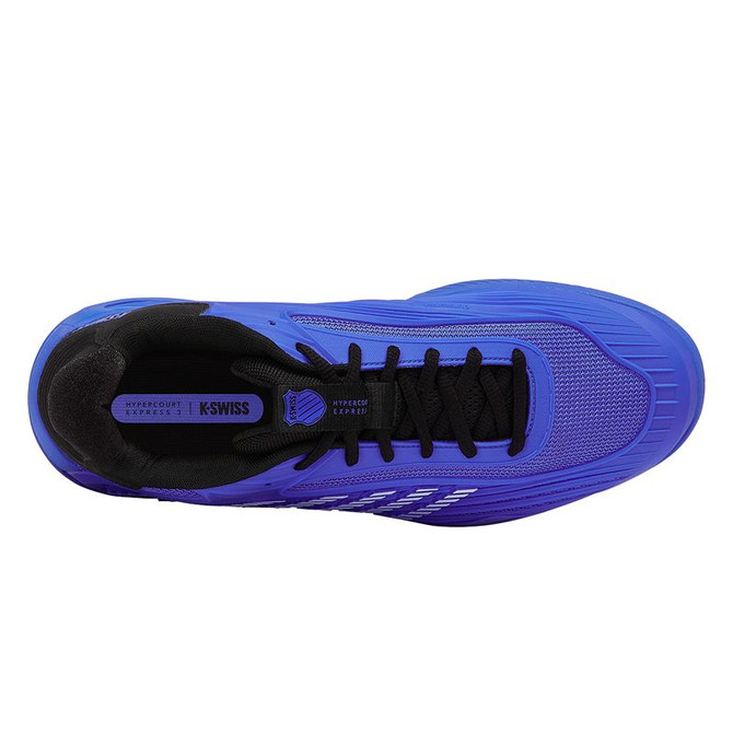 K Swiss Hypercourt Express 3 Mens Tennis Shoe - Dazzling Blue/Black/White - 7