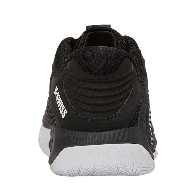 K Swiss Hypercourt Express 3 Wide (2E) Mens Tennis Shoe - Black/White - 6