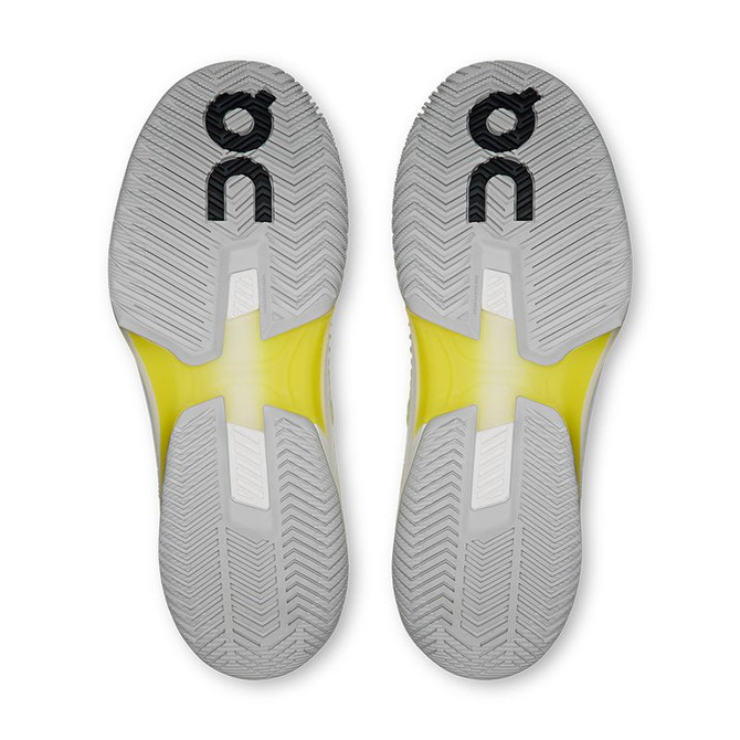 On The Roger Pro Fire Mens Tennis Shoe - Linen/Lime - 2