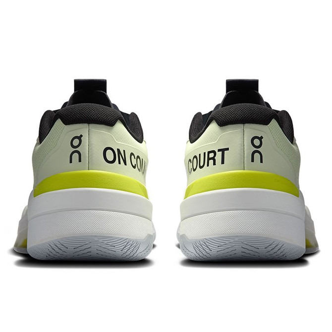 On The Roger Pro Fire Mens Tennis Shoe - Linen/Lime - 6