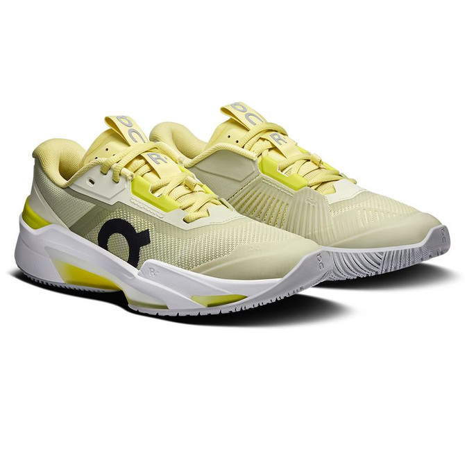 On The Roger Pro Fire Womens Tennis Shoe - Linen/Lime - 4