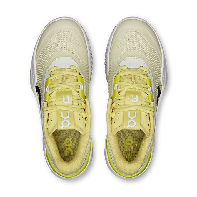 On The Roger Pro Fire Womens Tennis Shoe - Linen/Lime - 5