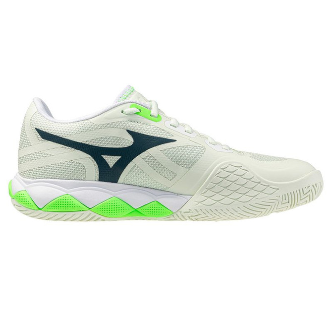 Mizuno Wave Enforce Tour 2 Womens Tennis Shoe - Phantom Green/Glowing Apple - 3