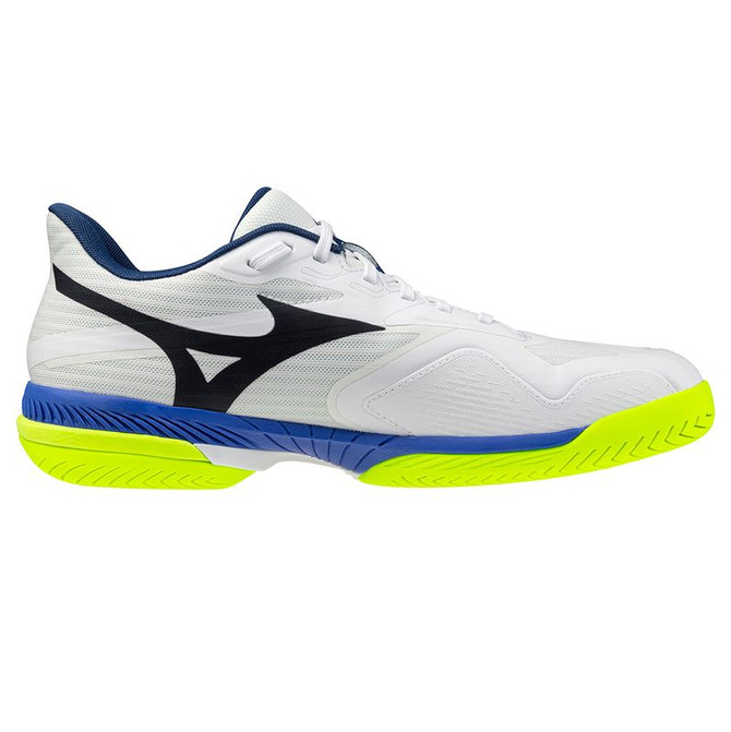 Mizuno Wave Exceed Court Mens Tennis Shoe - White/Dazzling Blue - 3