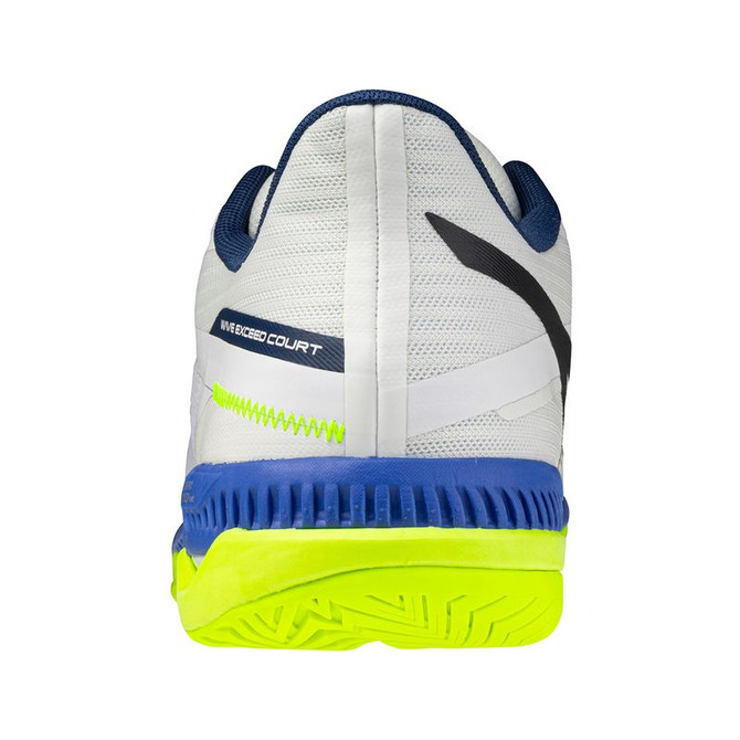 Mizuno Wave Exceed Court Mens Tennis Shoe - White/Dazzling Blue - 6