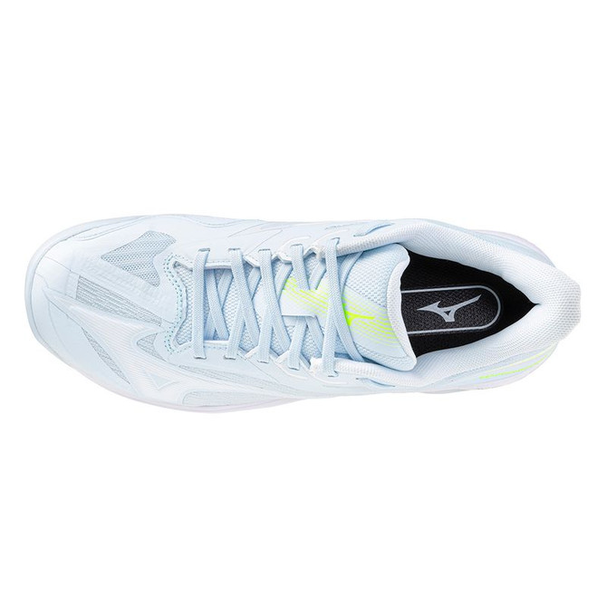 Mizuno Wave Exceed Court Womens Tennis Shoe - Ice Water/Lightning Yellow - 5