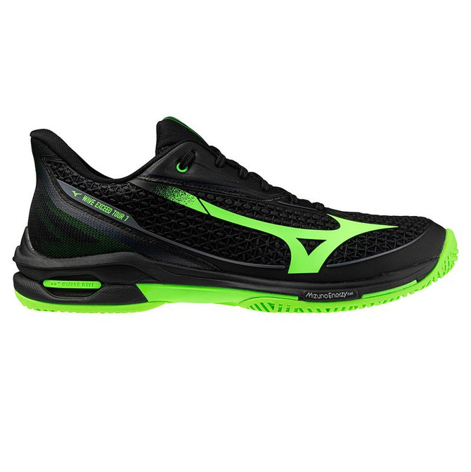 Mizuno Wave Exceed Tour 7 Mens Tennis Shoe - Black/Glowing Apple