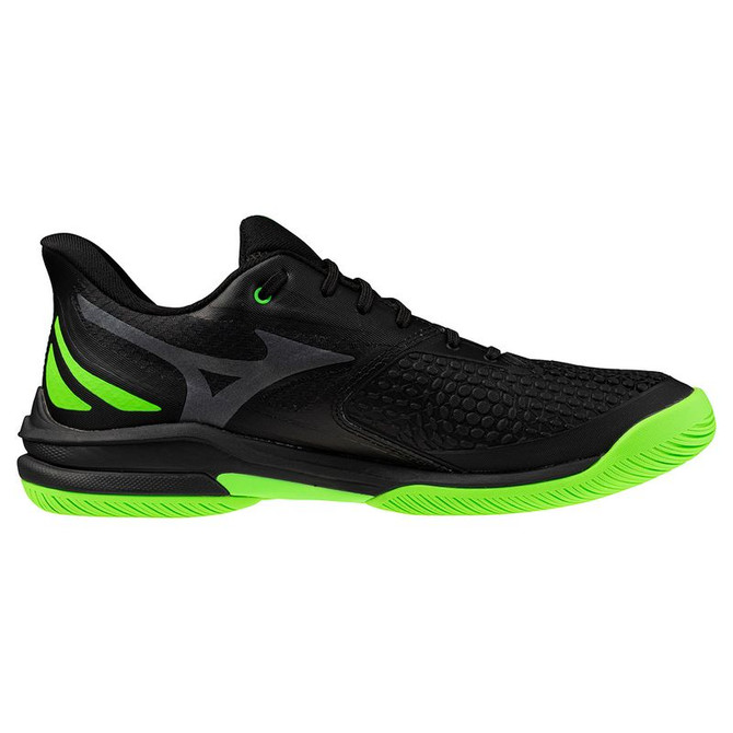 Mizuno Wave Exceed Tour 7 Mens Tennis Shoe - Black/Glowing Apple - 4