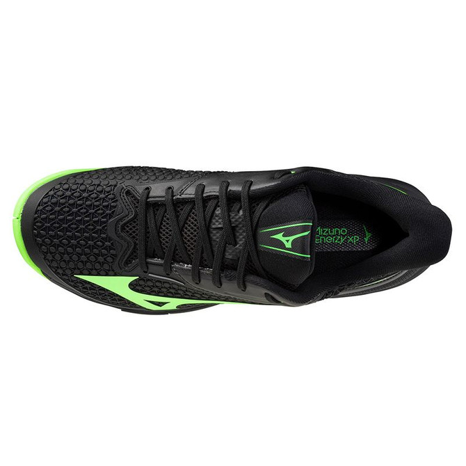 Mizuno Wave Exceed Tour 7 Mens Tennis Shoe - Black/Glowing Apple - 5