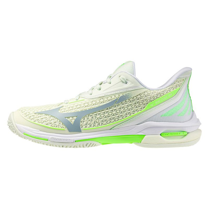 Mizuno Wave Exceed Tour 7 Womens Tennis Shoe - Phantom Green/Glowing Apple - 3