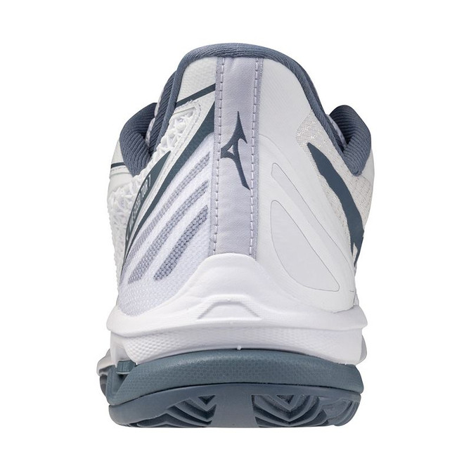 Mizuno Wave Exceed Tour 7 Mens Clay Tennis Shoe - White/China Blue - 4