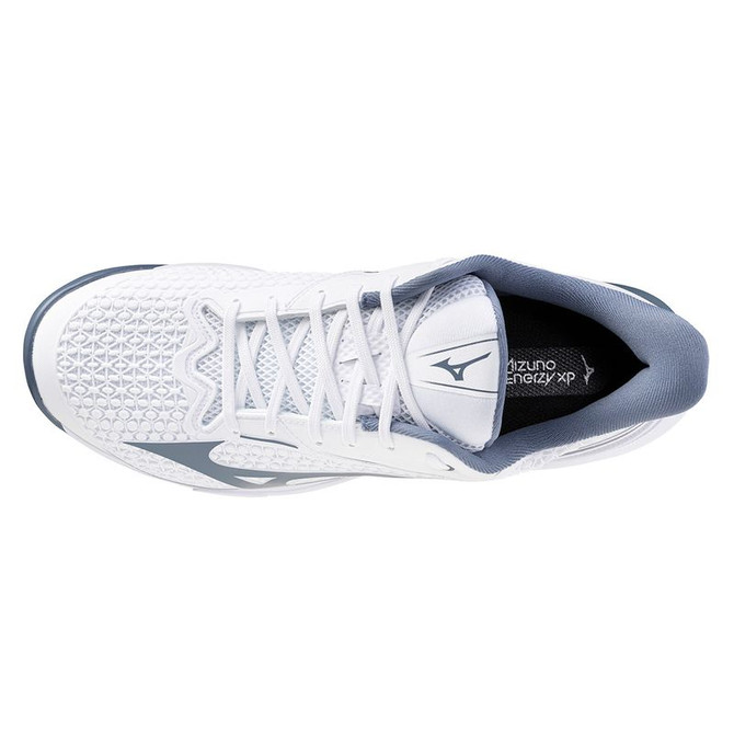 Mizuno Wave Exceed Tour 7 Mens Clay Tennis Shoe - White/China Blue - 6