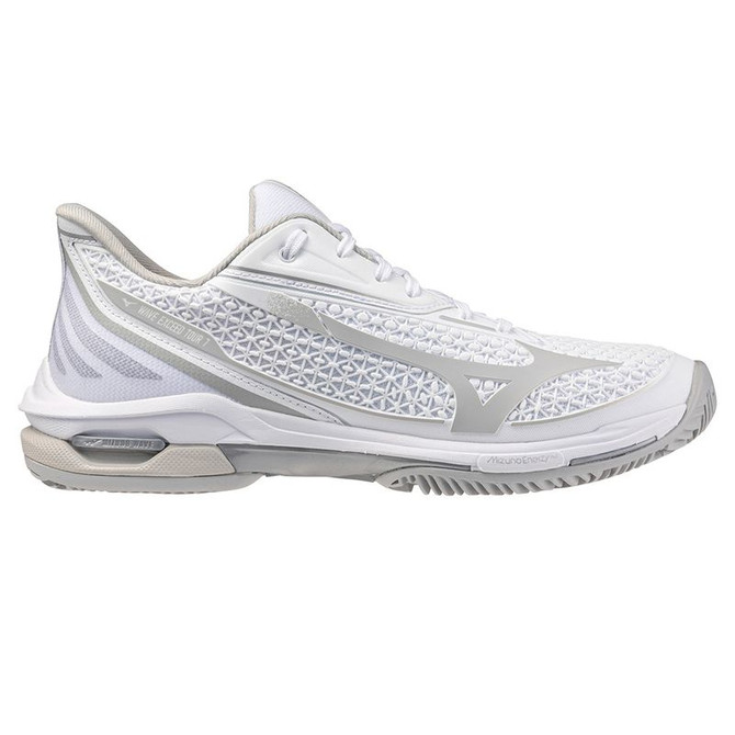 Mizuno Wave Exceed Tour 7 Womens Clay Tennis Shoe - White/Harbor Mist