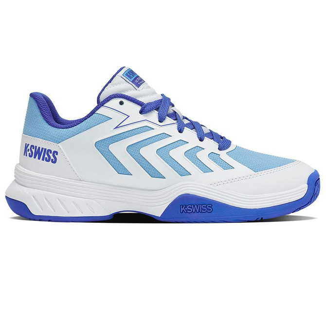K Swiss Ultrashot Team 2 Junior Tennis Shoe - White/Dazzling Blue/Baltic Sea
