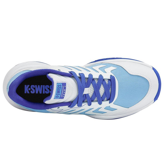 K Swiss Ultrashot Team 2 Junior Tennis Shoe - White/Dazzling Blue/Baltic Sea - 7