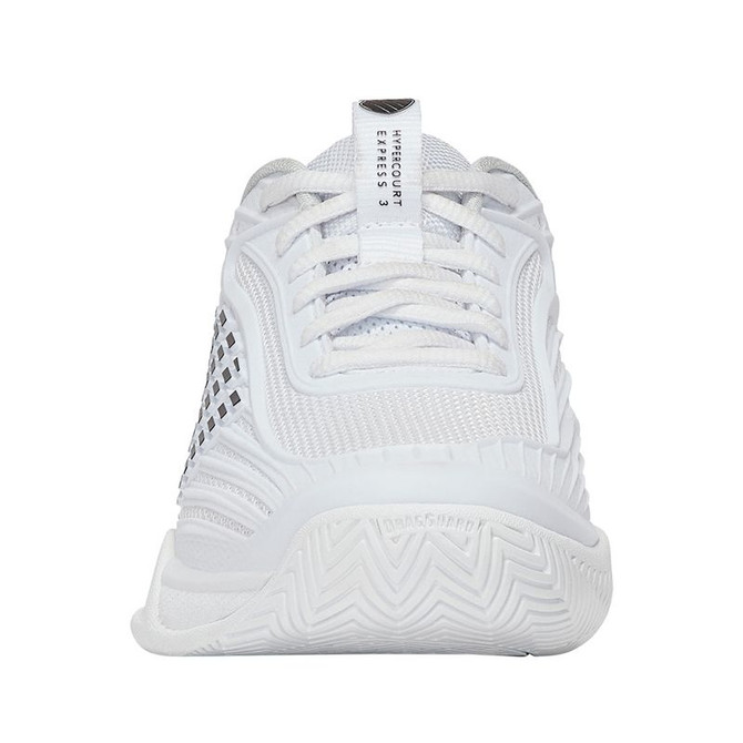 K Swiss Hypercourt Express 3 Junior Tennis Shoe - White/Dawn Blue/Black - 5