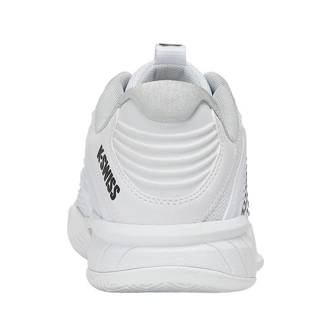 K Swiss Hypercourt Express 3 Junior Tennis Shoe - White/Dawn Blue/Black - 6