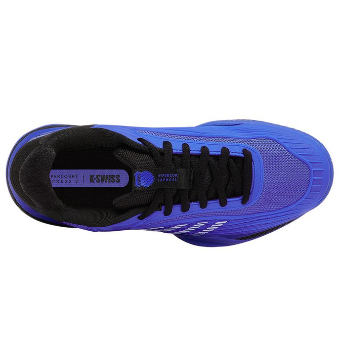 K Swiss Hypercourt Express 3 Junior Tennis Shoe - Dazzling Blue/Black/White - 7