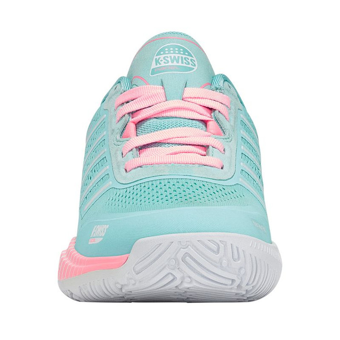 K Swiss Ultra Court Womens Padel Shoe - Soft Neon Blue/White/Neon Bubble Gum - 5