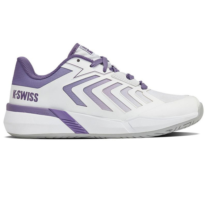 K Swiss Ultrashot Team 2 Womens Tennis Shoe - White/Purple Haze/Lunar Rock