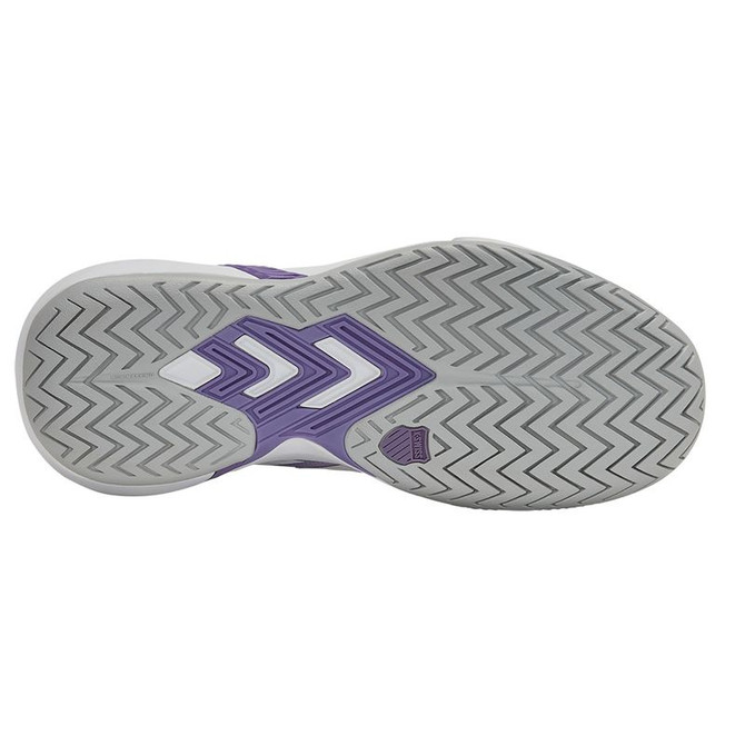 K Swiss Ultrashot Team 2 Womens Tennis Shoe - White/Purple Haze/Lunar Rock - 2