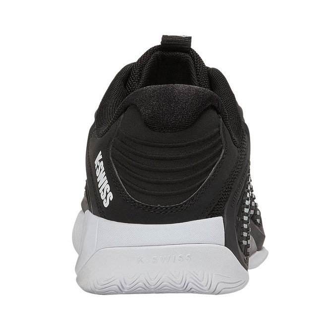 K Swiss Hypercourt Express 3 Wide (D) Womens Tennis Shoe - Black/White - 6